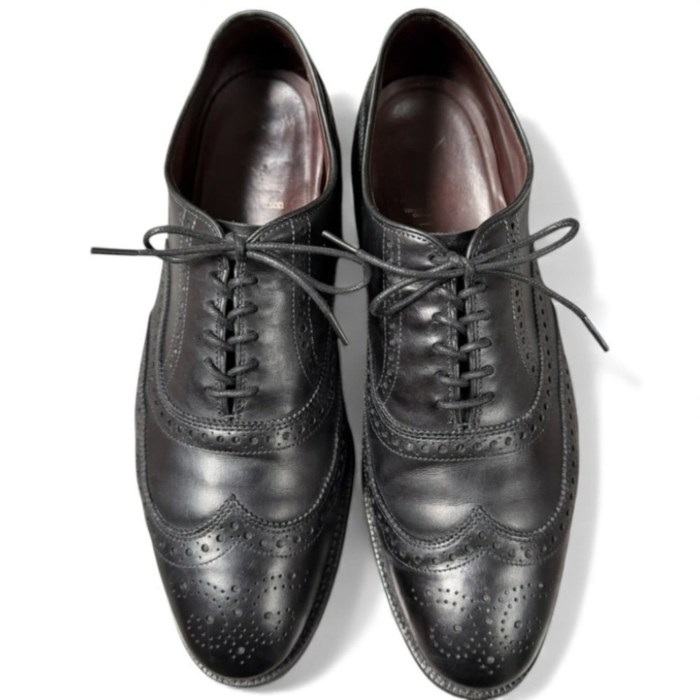 ALLEN EDMONDS Jefferson Independence Collection Black Wingtip Oxfords 11 C 7605